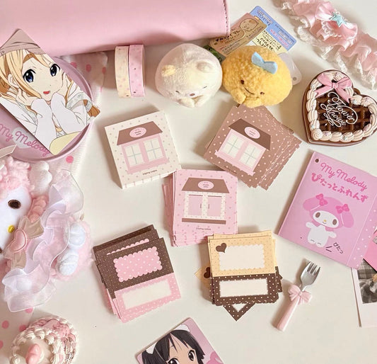 {eating cookies} square note set