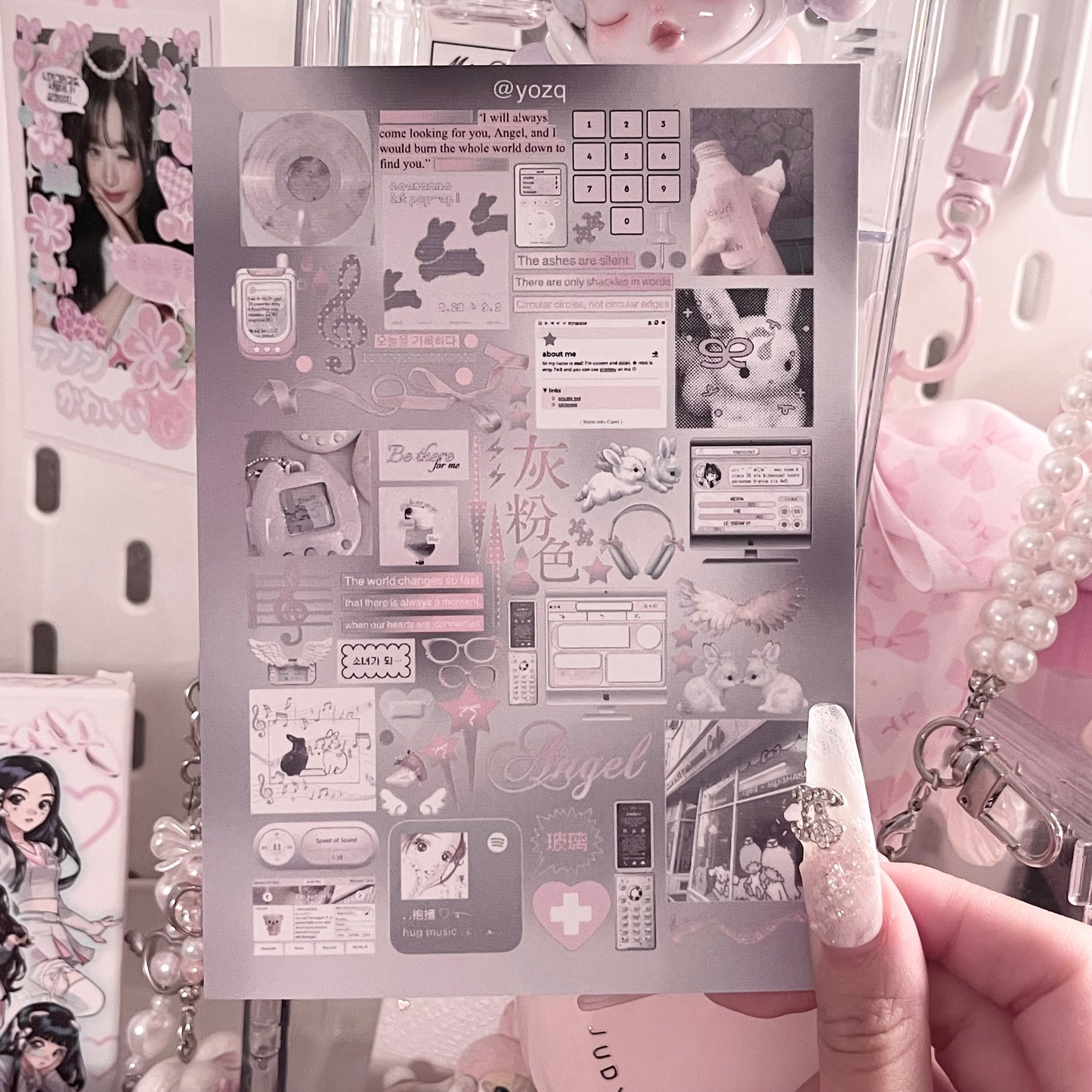 {c-艺术家} yozq : pink grey bunnies