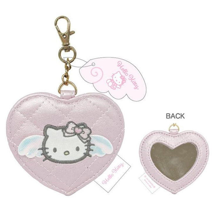 {JAPAN} sanrio hello kitty angel quilted keychain