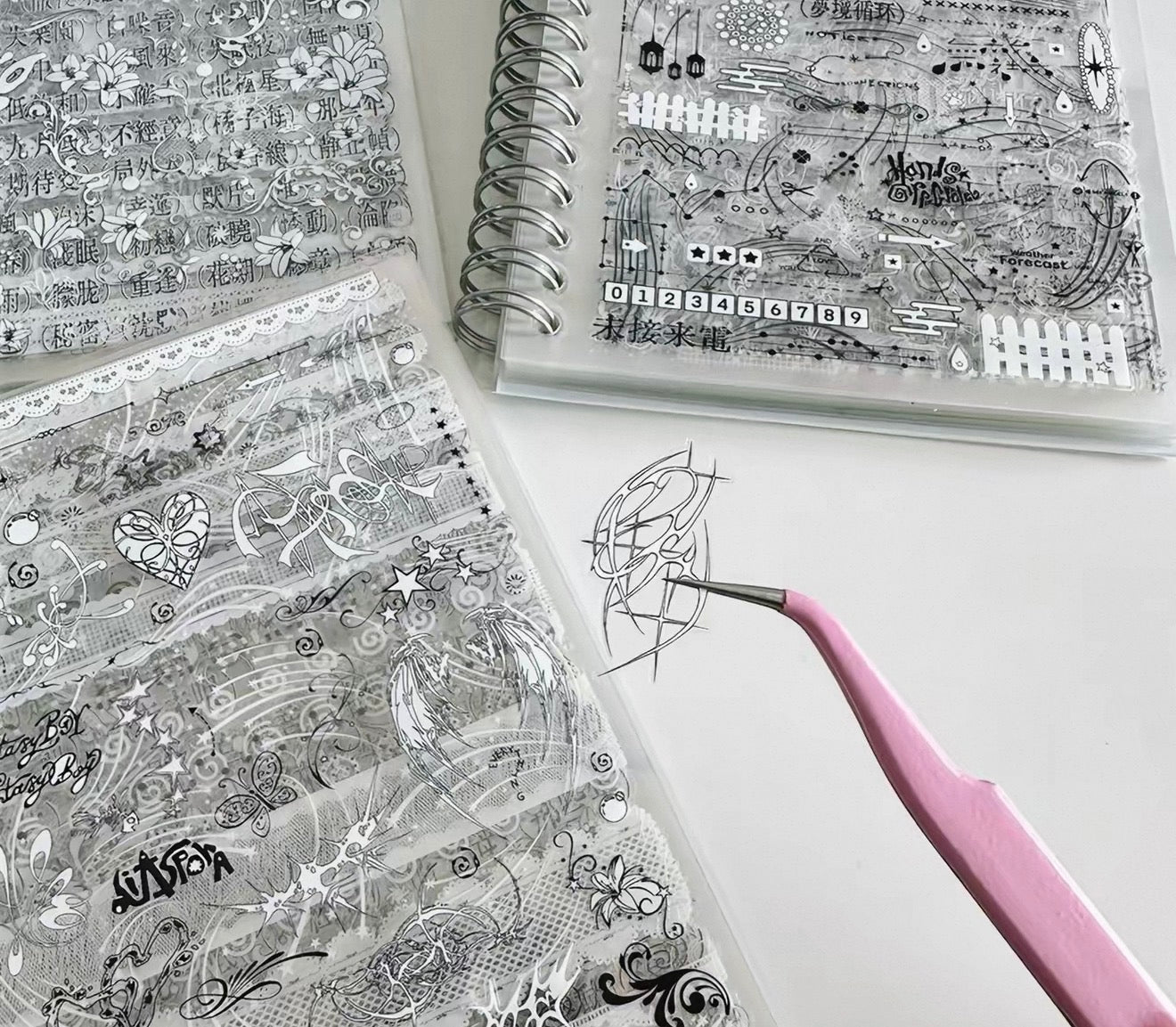 {c-贴纸书} 32p clear deco sticker book