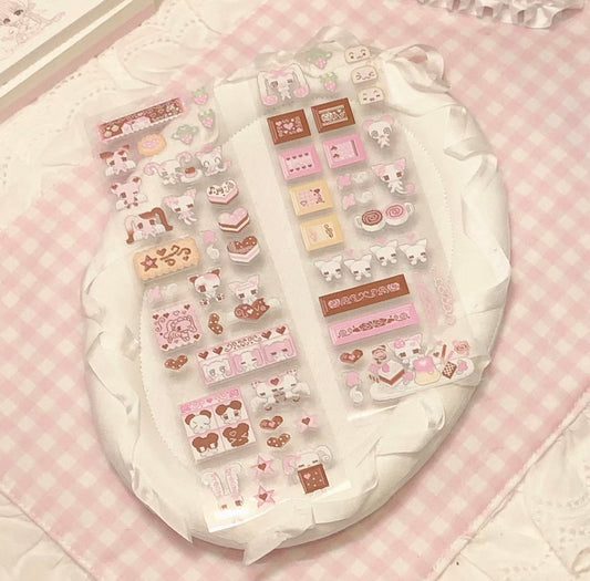 {DearDoris} berry chocolate kiss cut tape