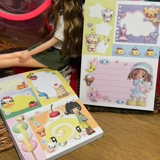 {YAO} 50 page vintage memo pad (2 type)