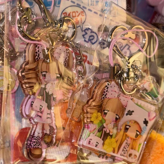 {YAO} hot acrylic sweet girl keychain (2 types)