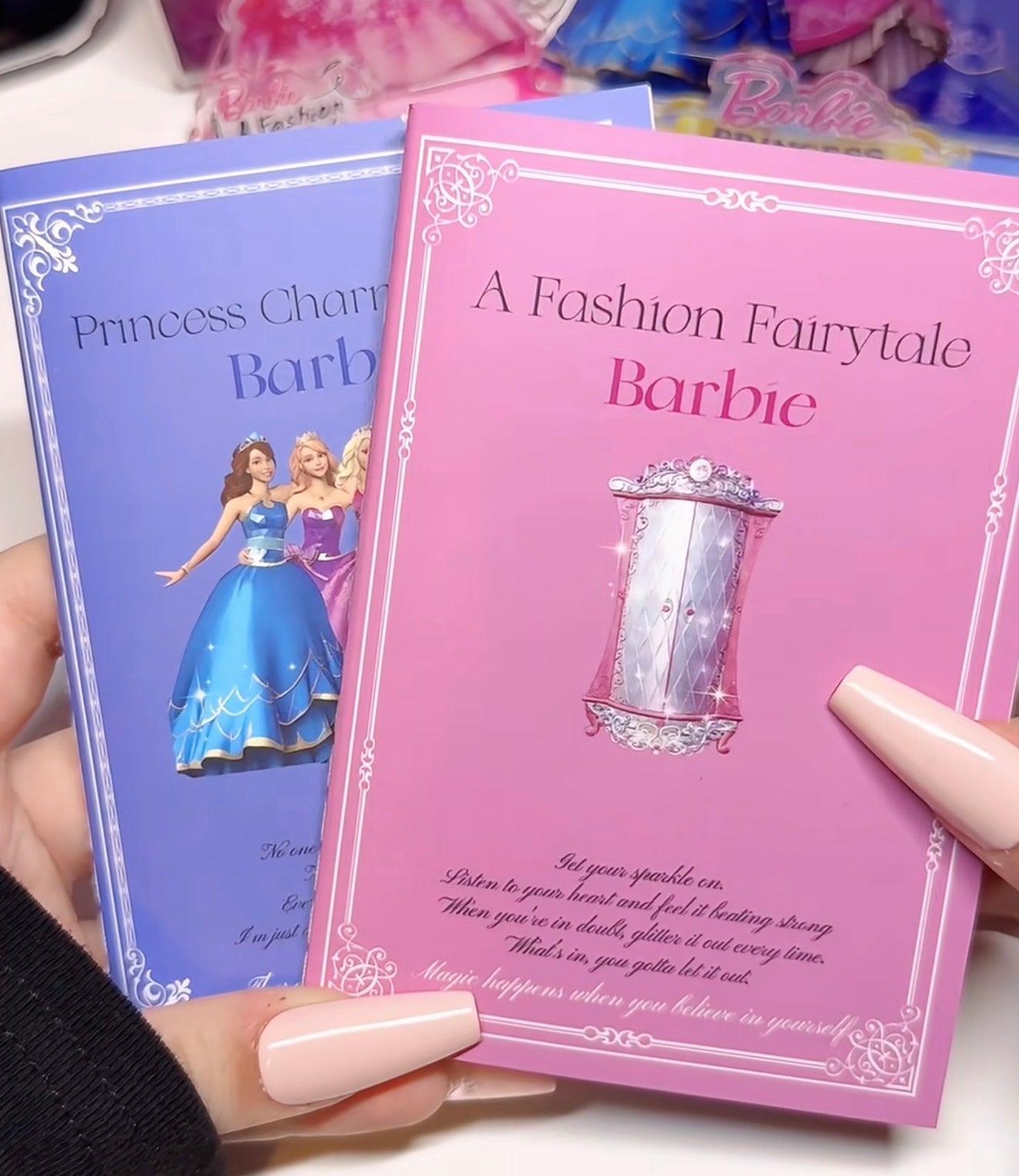 {c-贴纸书} barbie scene deco notebook