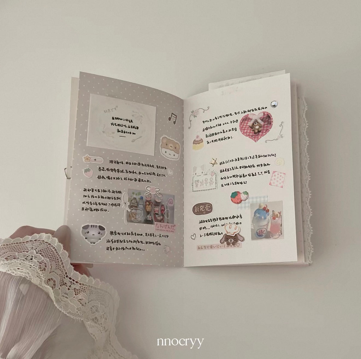{nnocryy} silver rose notebook diary