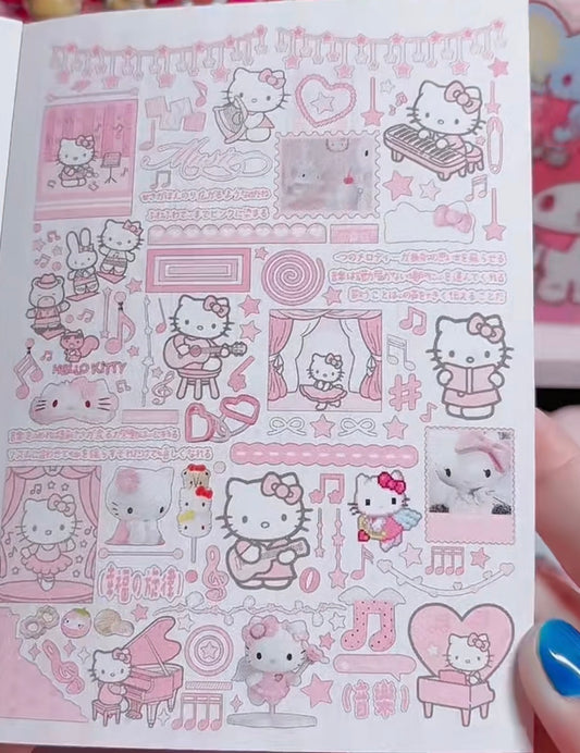{c-贴纸书} 40p pink hello kitty sticker book