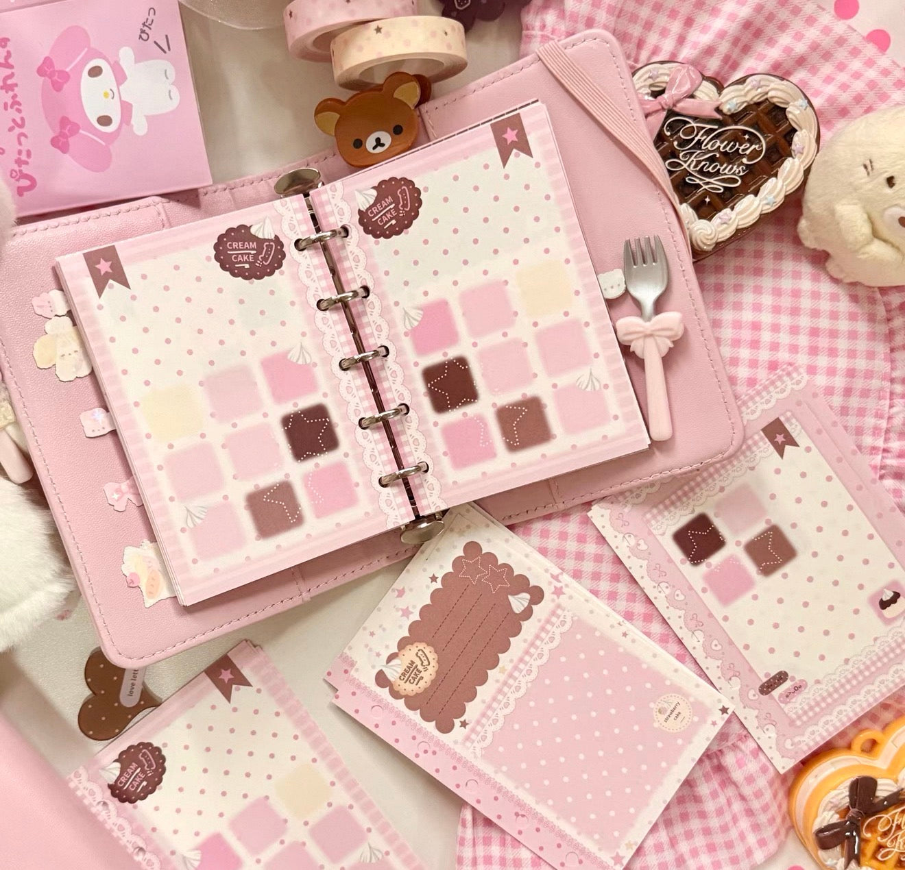 {eating cookies} m5/a7 cream cake binder refill set