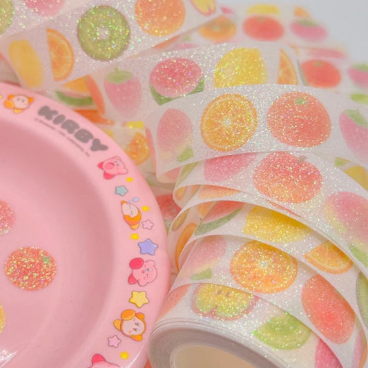 {pearly button} sugar fruit candy kiss cut tape