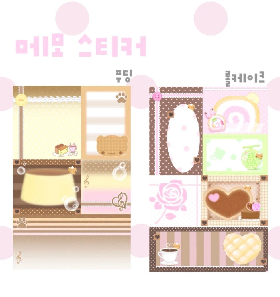 {happy nyang day} pudding cake moji memo sticker