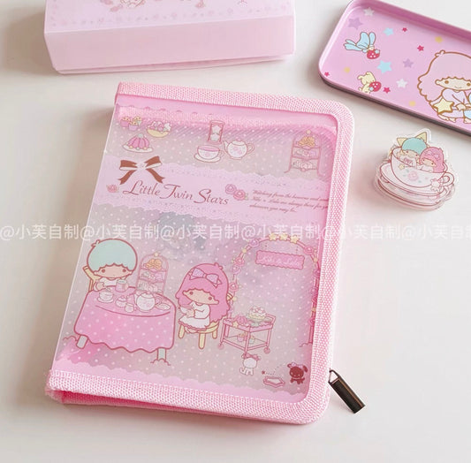 {byfufu} little twin stars tea party zipper file