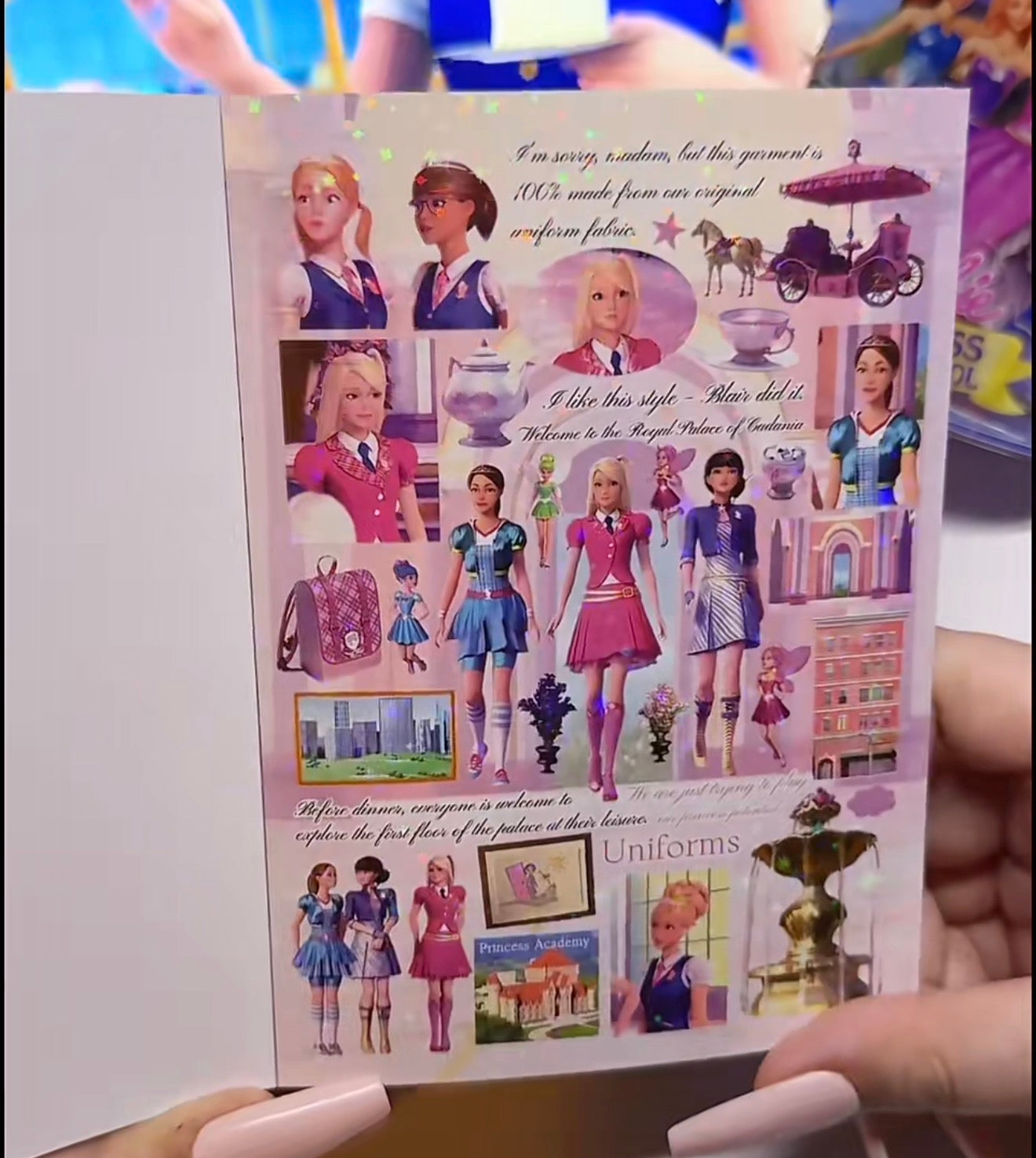 {c-贴纸书} barbie princess charm school sticker book