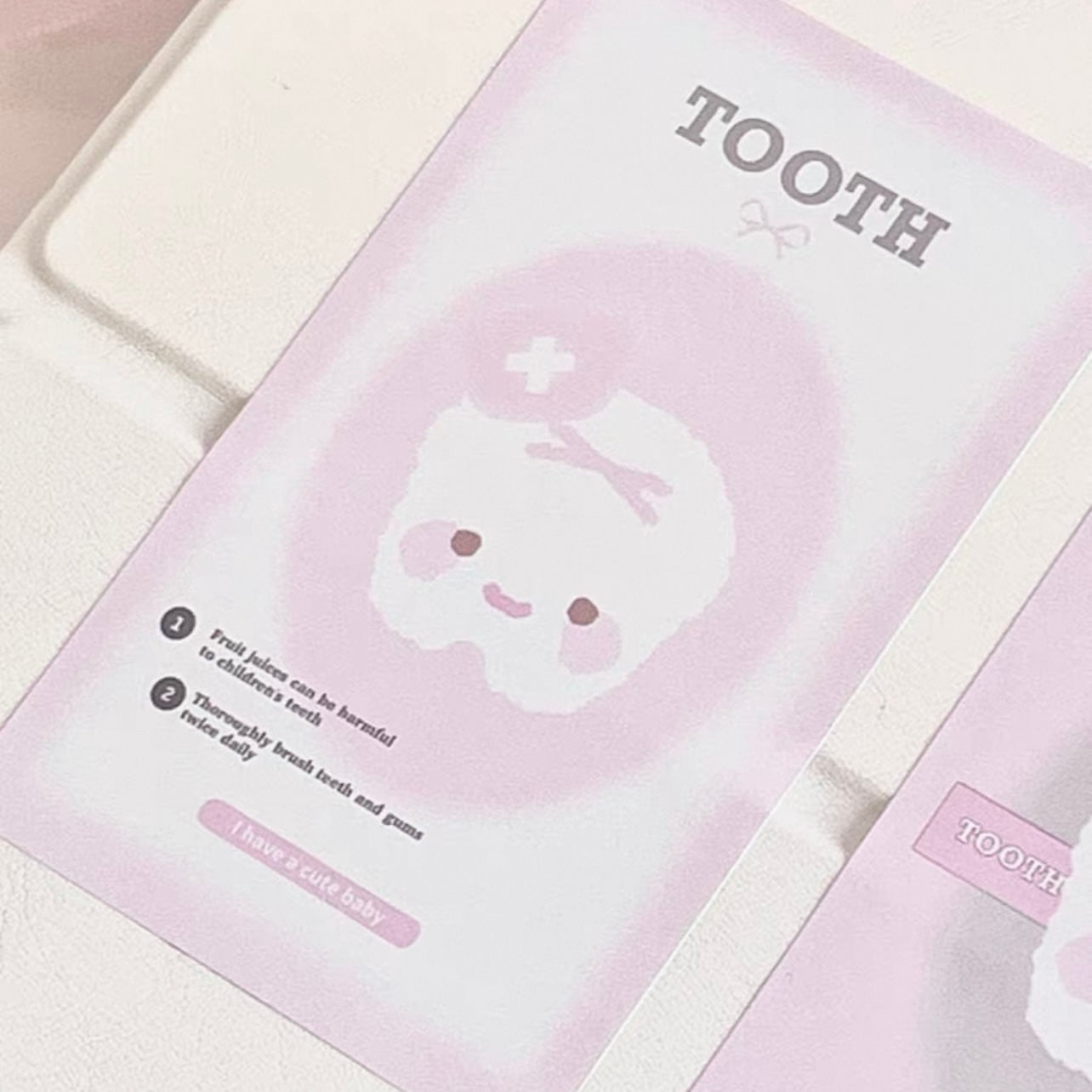 {eating cookies} tooth seal sticker 10pc