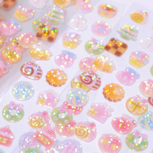 {pearly button} epoxy winter sweets jelly