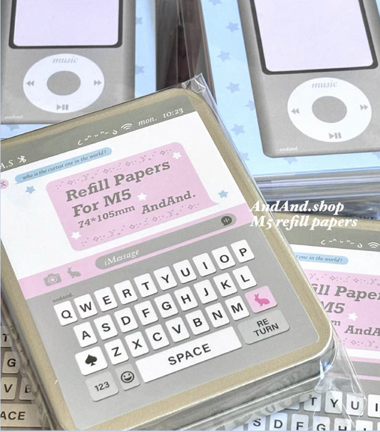 {andandshop} my digital life m5 refill paper tin