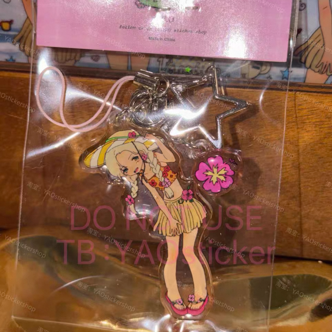 {YAO} island travel blog keychain/clip