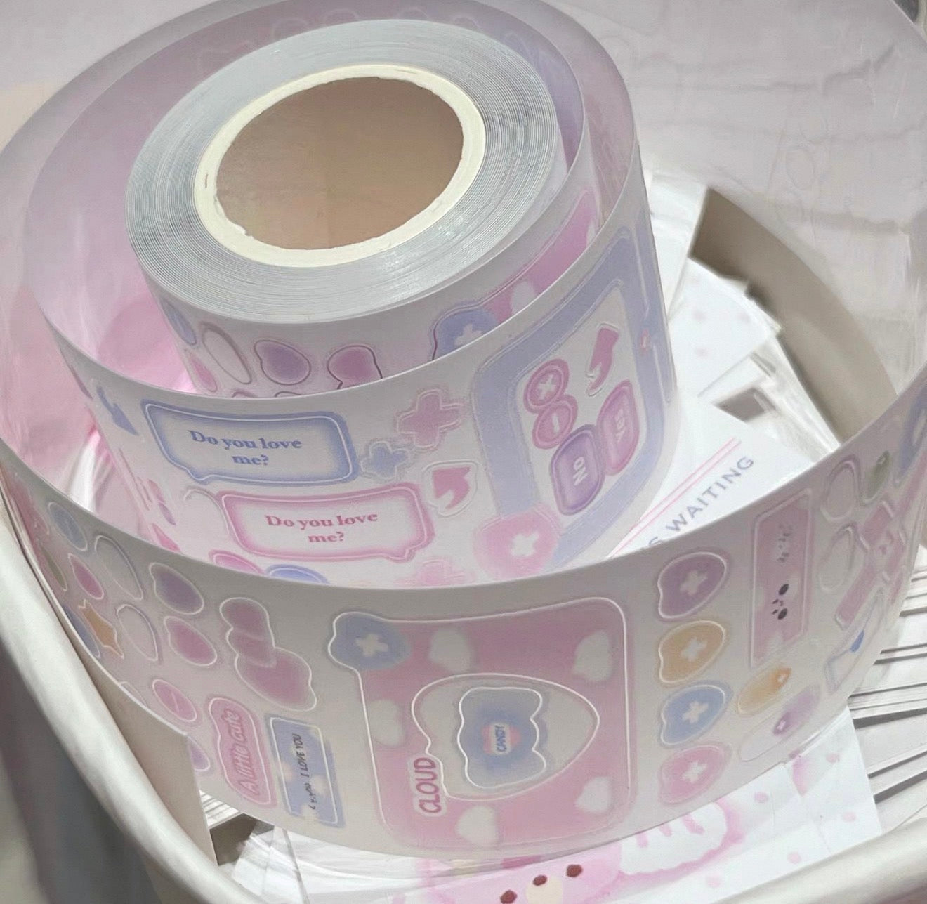 {eating cookies} dream cloud kiss cut tape