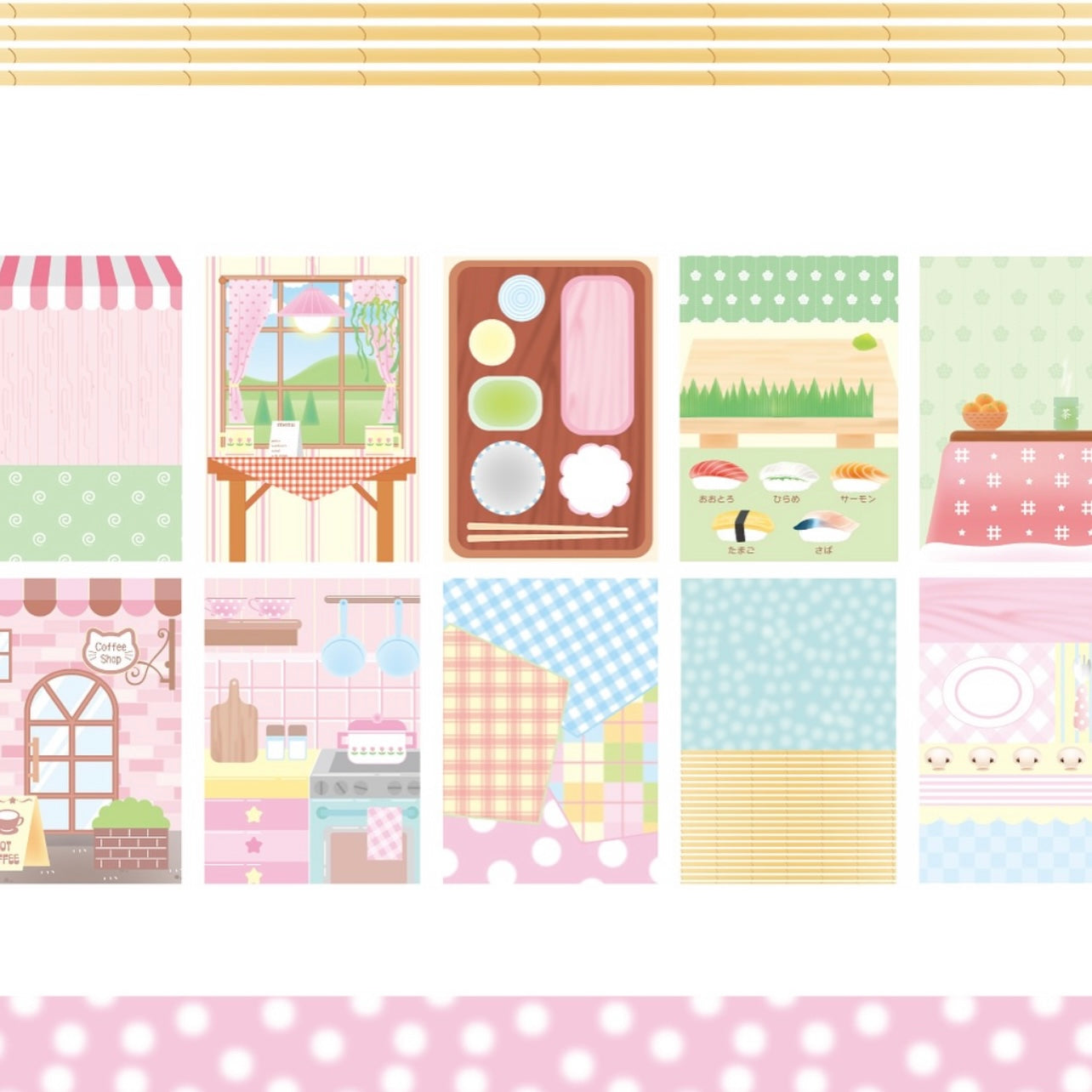 {pearly button} cutie table memo set