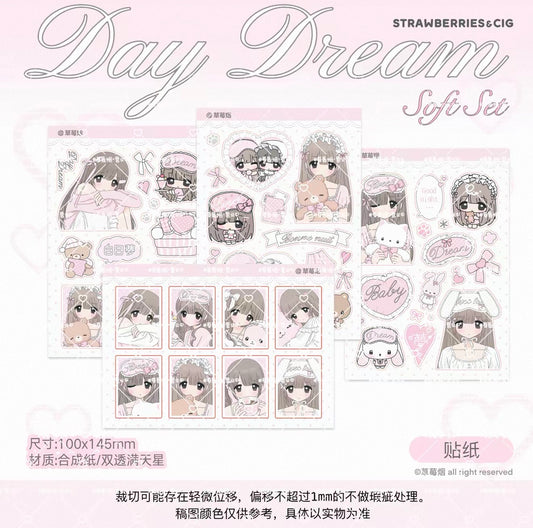 {strawberries & cig} day dream “soft” sticker collection