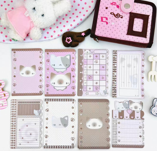 {pakupaku} m5 pink and brown cat refill set