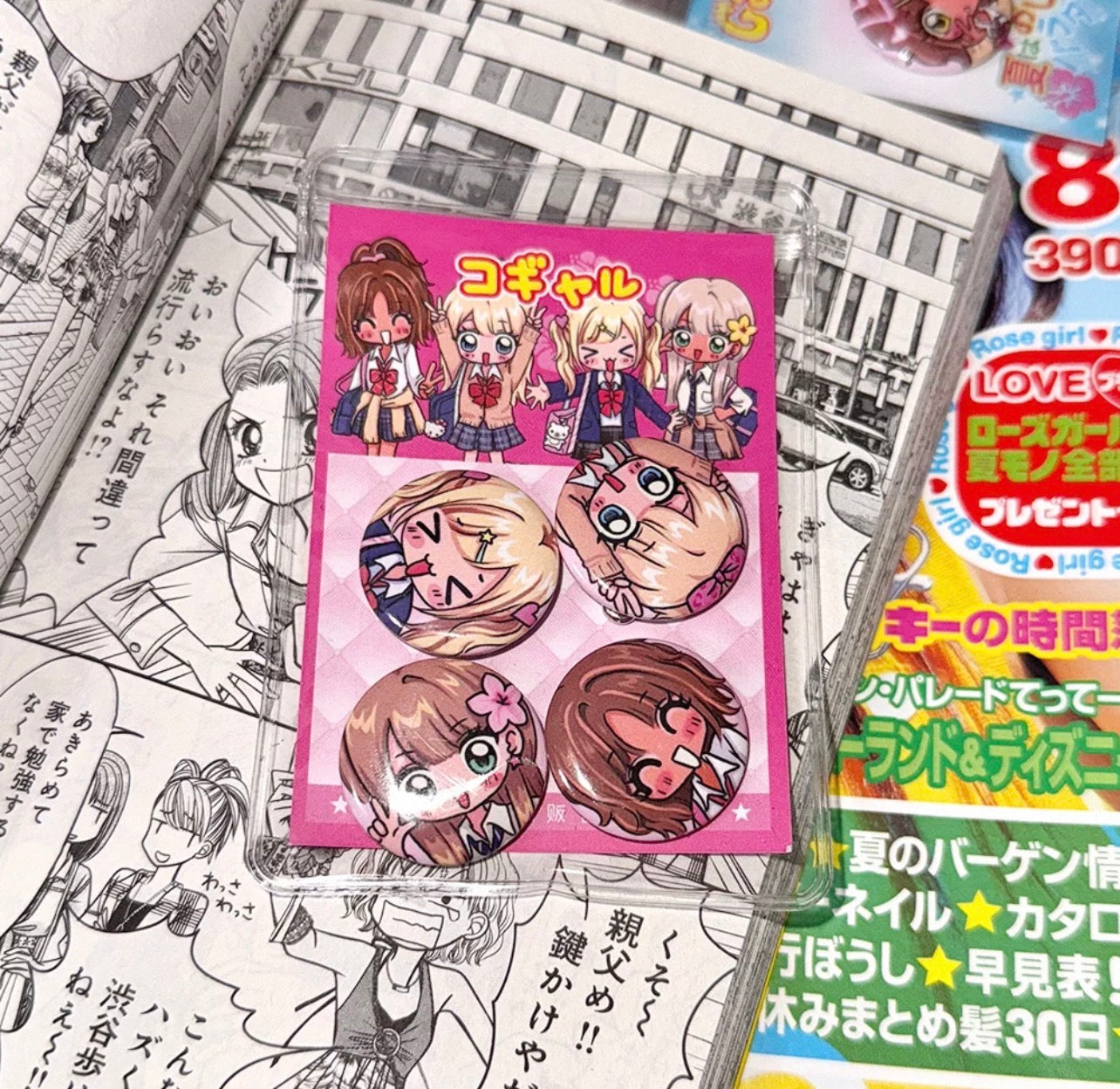 {sanwenmao} gals mini pin button set