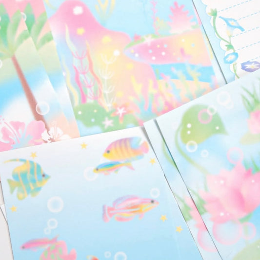 {pearly button} summer page memo sticker set