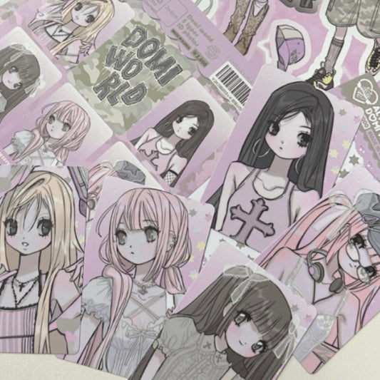 {domi world} y2k photocard set of 5