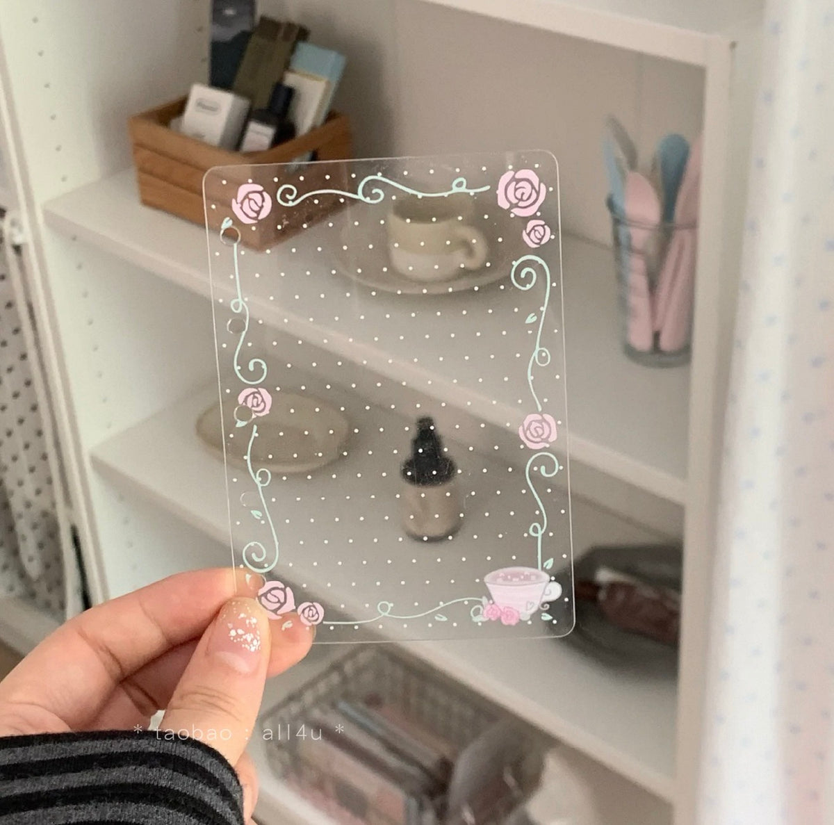 {all4u} m5/a7 rose tea clear divider