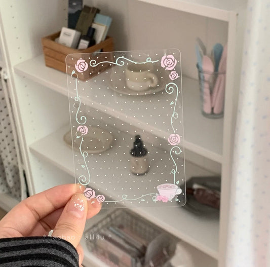 {all4u} m5/a7 rose tea clear divider
