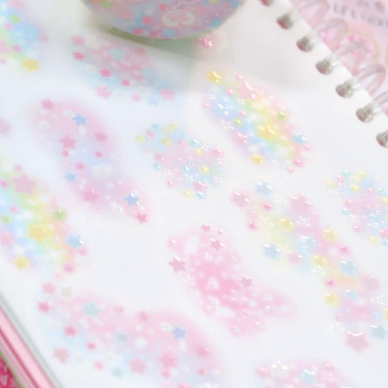 {pearly button} dream fairy dust kiss cut tape