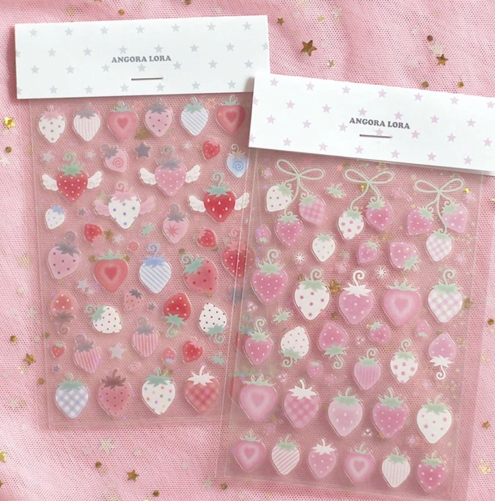 {angora lora} strawberry vines and wings