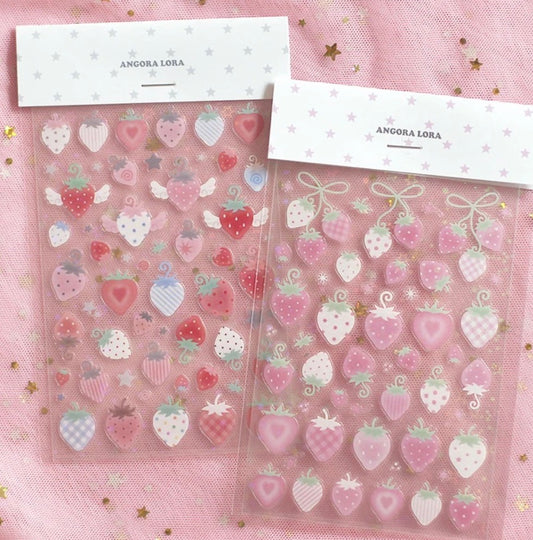 {angora lora} strawberry vines and wings