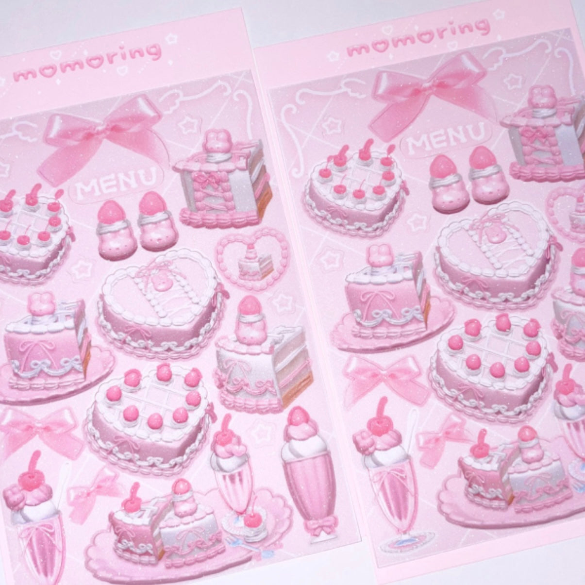 {momoring} big cake sticker