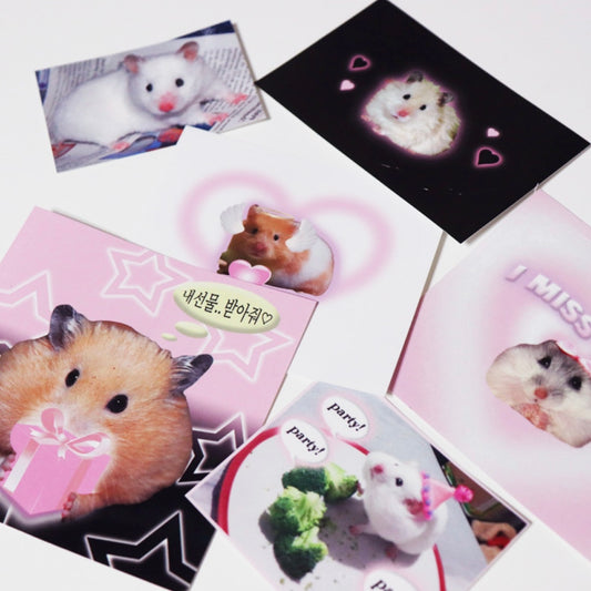 {seobbol} 10pc hamster sticker pack