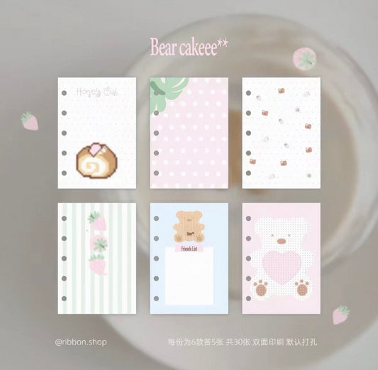 {ribbon shop} bear cakeee m5 refill set
