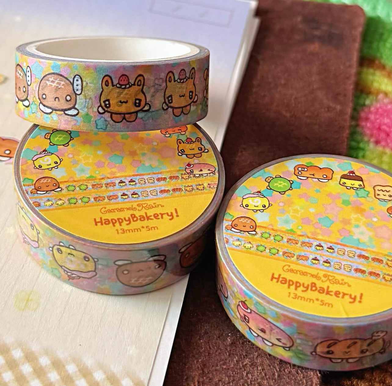 {caramel rain} happy bakery masking tape
