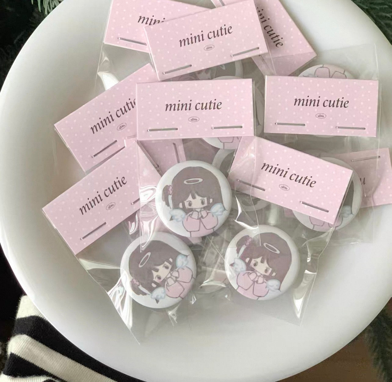 {all4u} mini cutie : angel button