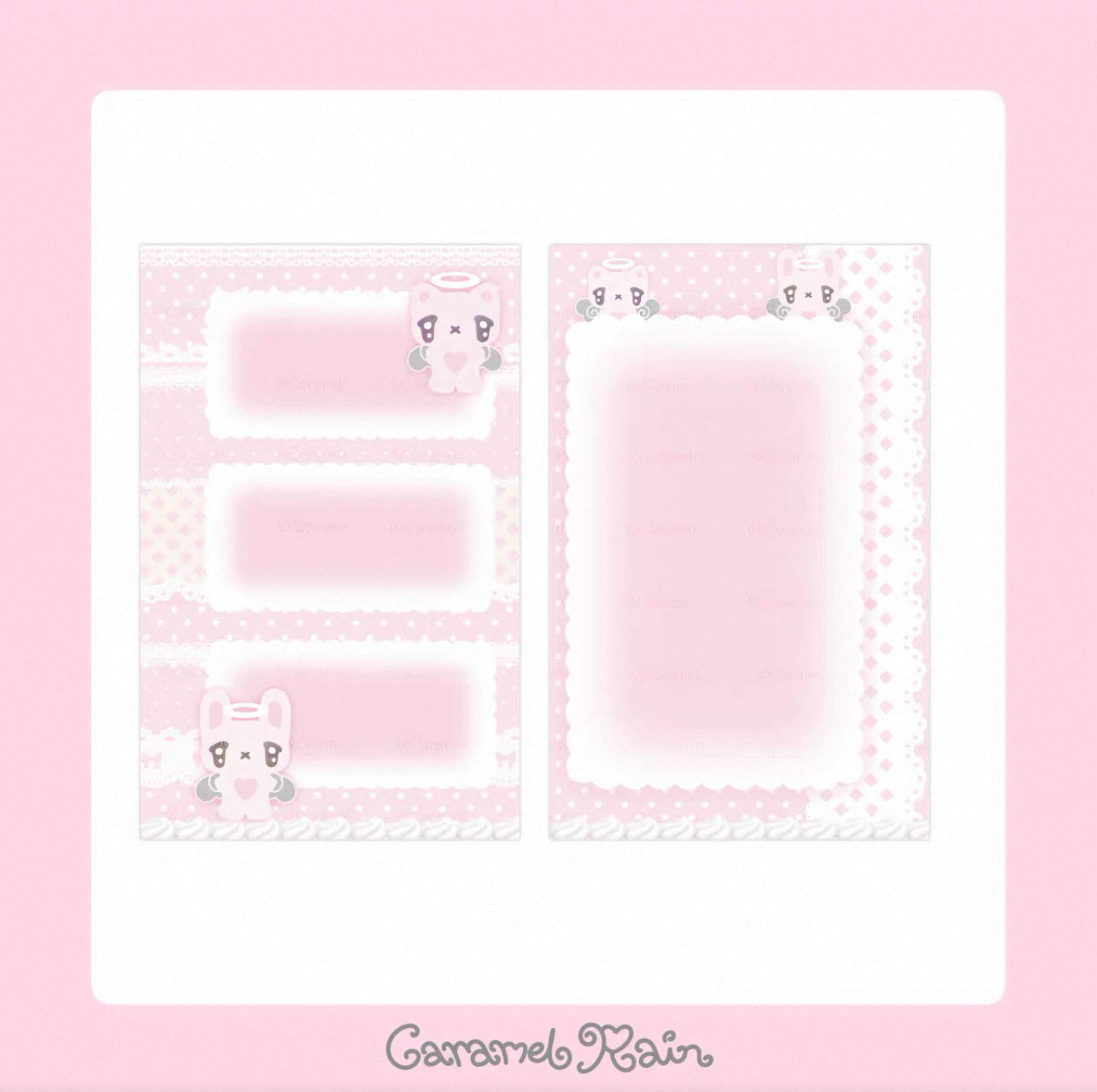 {caramel rain} 10p m5 angel lace memo