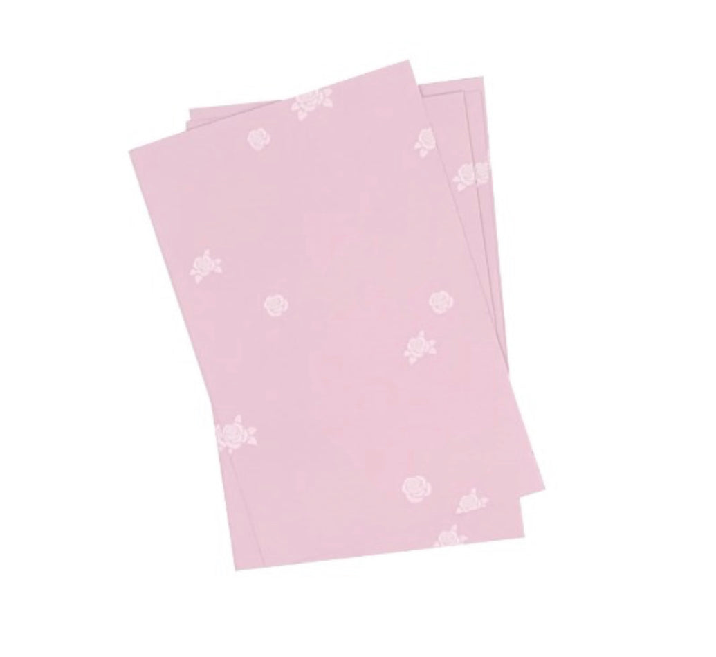 {coral tree} rose note paper