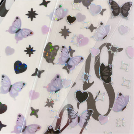 {coral tree} dark heart butterfly