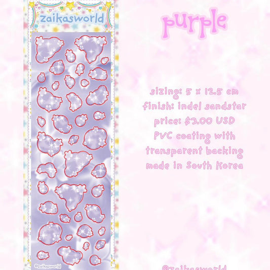 {zaikasworld} purple bubbles