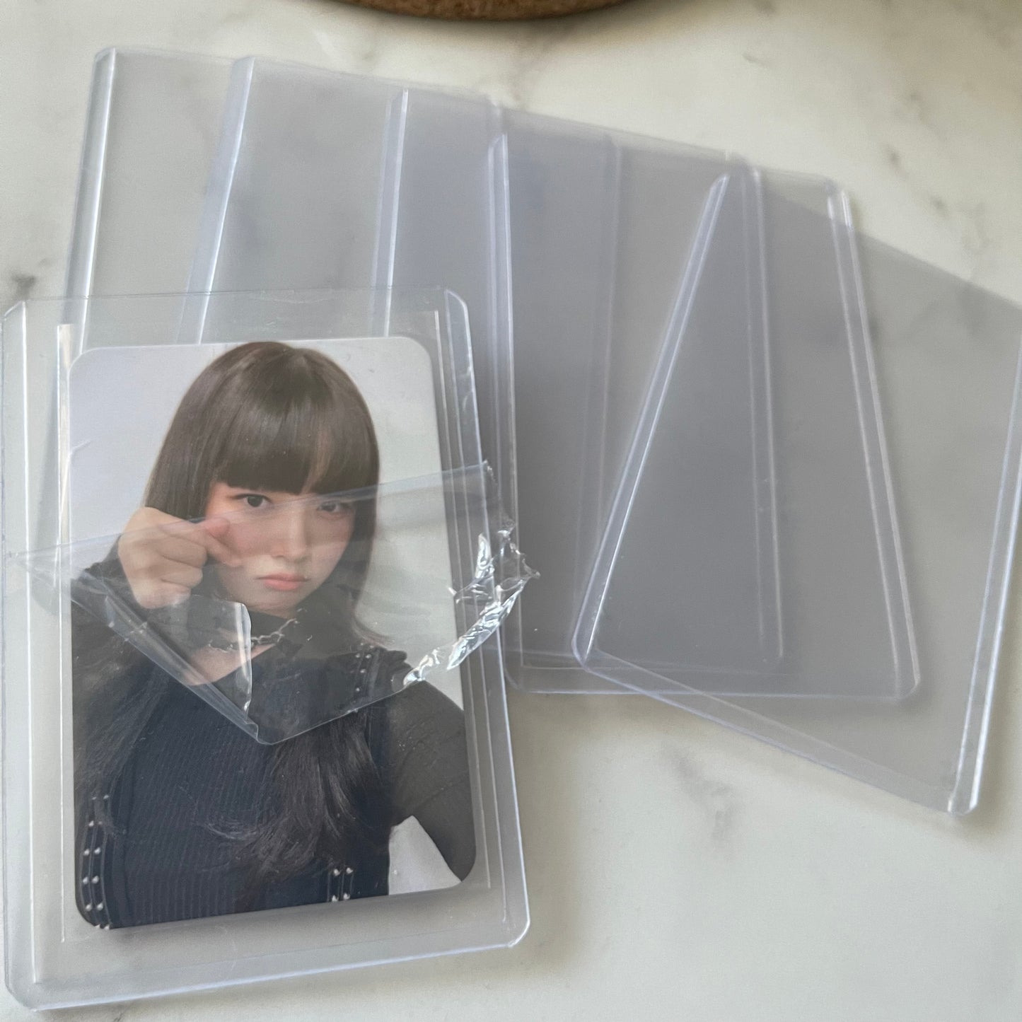 {boutique} 5pc clear toploader with film
