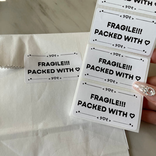 {boutique} fragile packed with 🤍